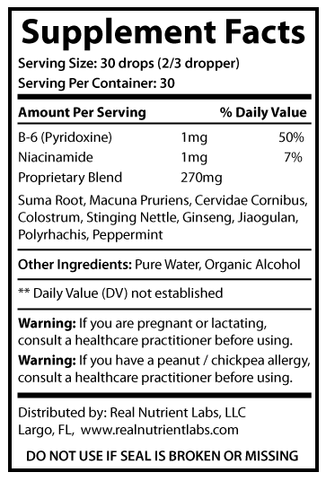 SPR Supplement Facts